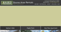 Desktop Screenshot of boonearearentals.com